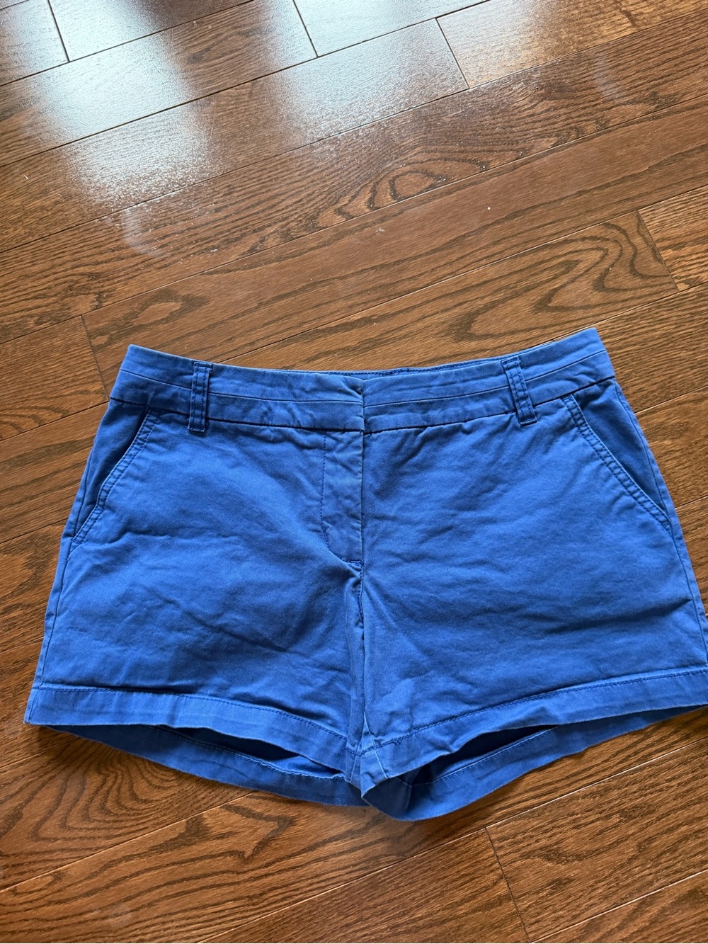 Bright blue shorts!